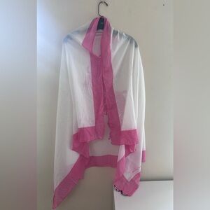 Ralph Lauren Pink and White Scarf